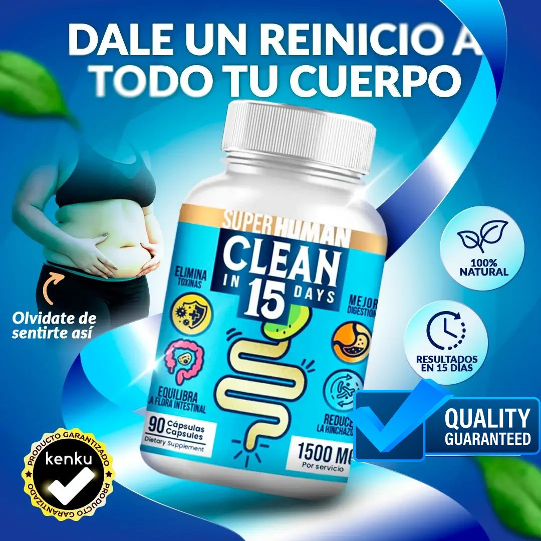 Clean15 Limpieza Completa Estomacal en 15 días - SuperHuman PG