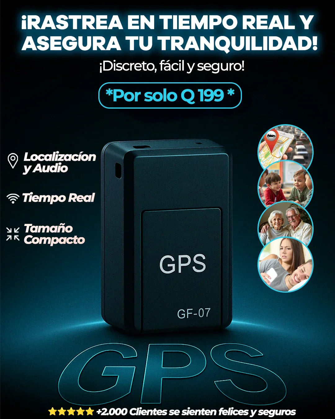 🛰️ Mini GPS RASTREADOR 24/7 con Audio en Tiempo Real + ¡ENVÍO GRATIS! 🎁