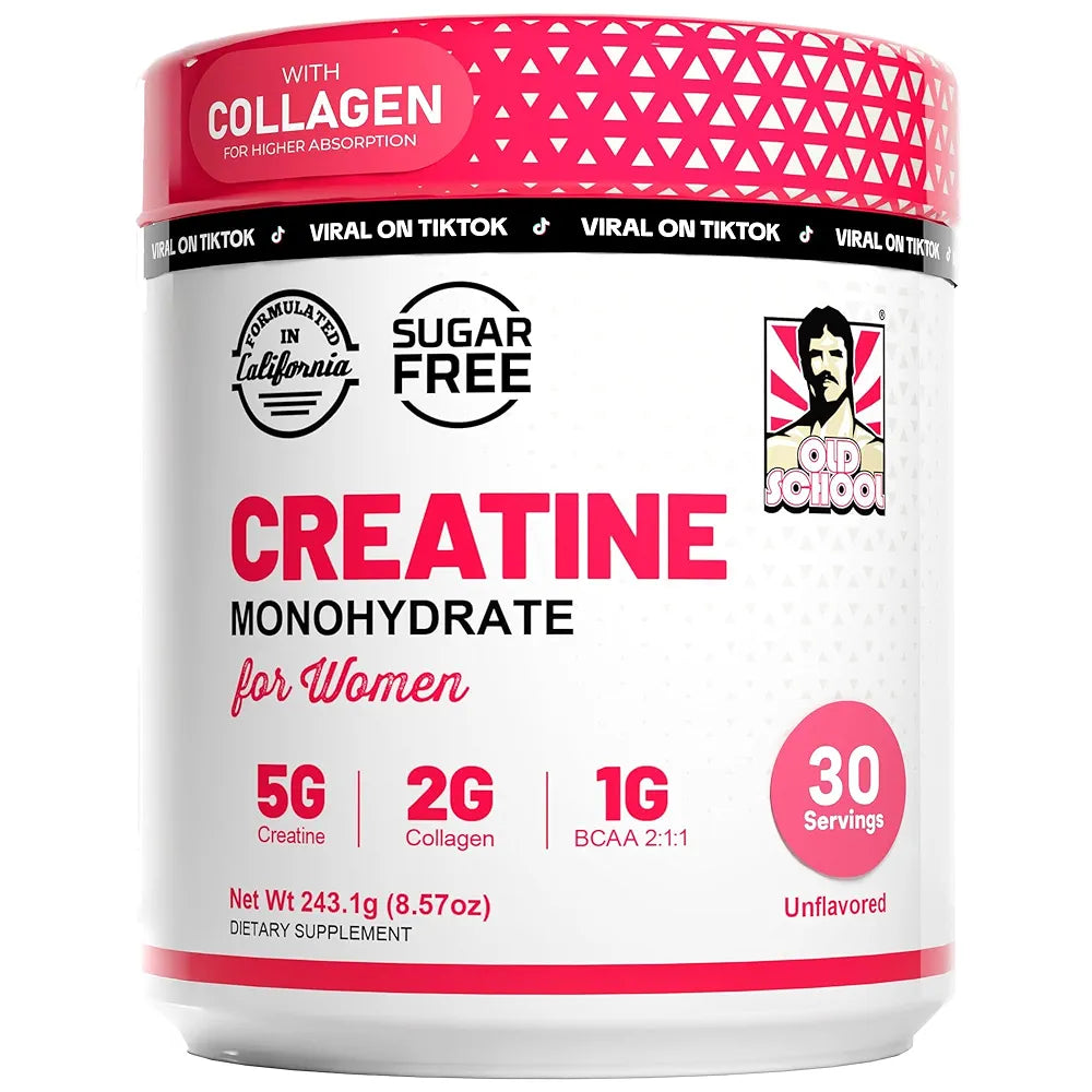 CREATINE MONOHYDRATADA ORIGINAL PARA MUJERES 🍑 3 EN 1 (+COLAGENO) + ENVIO GRATIS